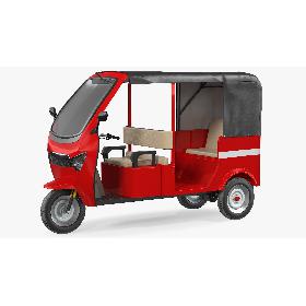 Electric Passenger Tricycle Rickshaw 3D model